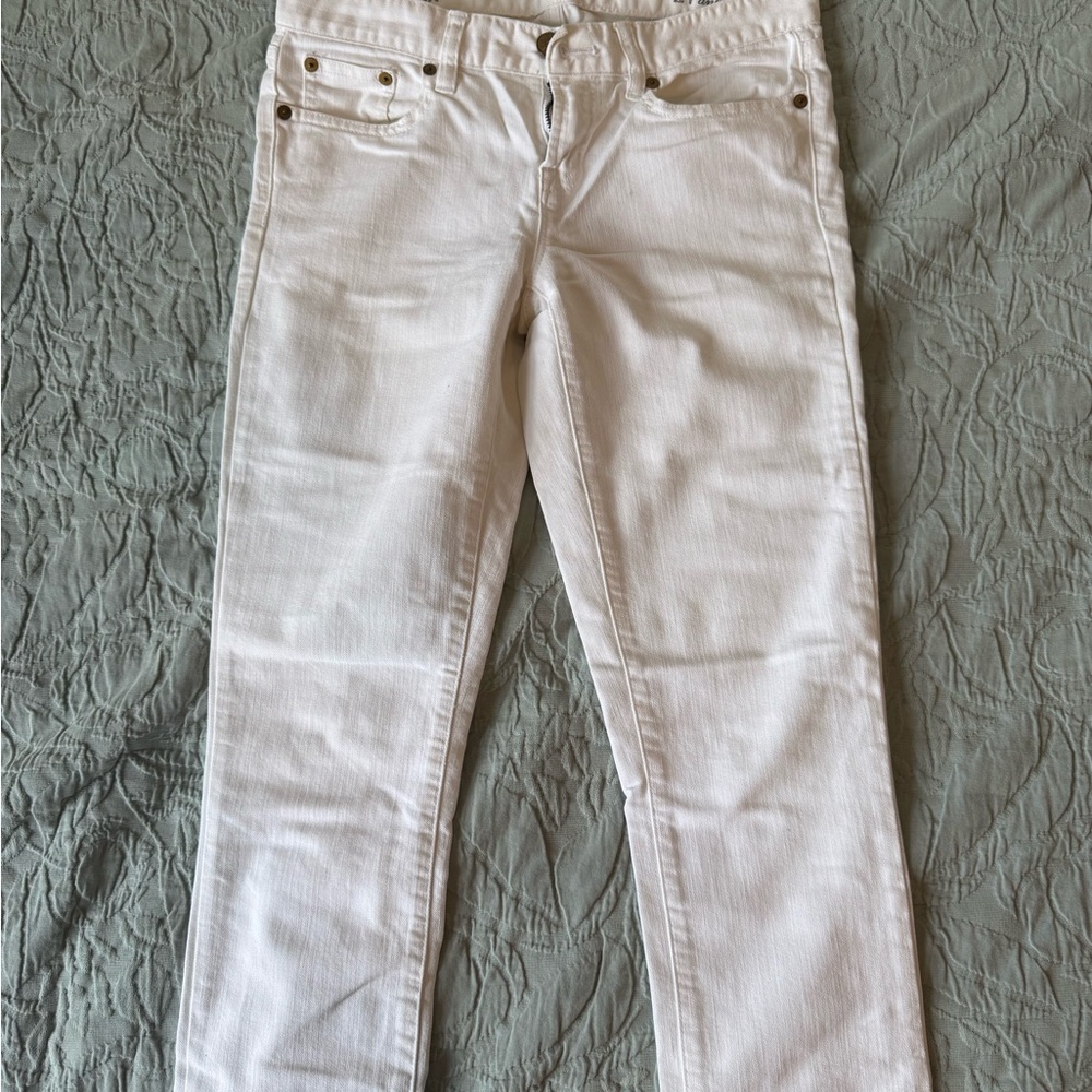 J. Crew White Ankle & Cropped Jeans